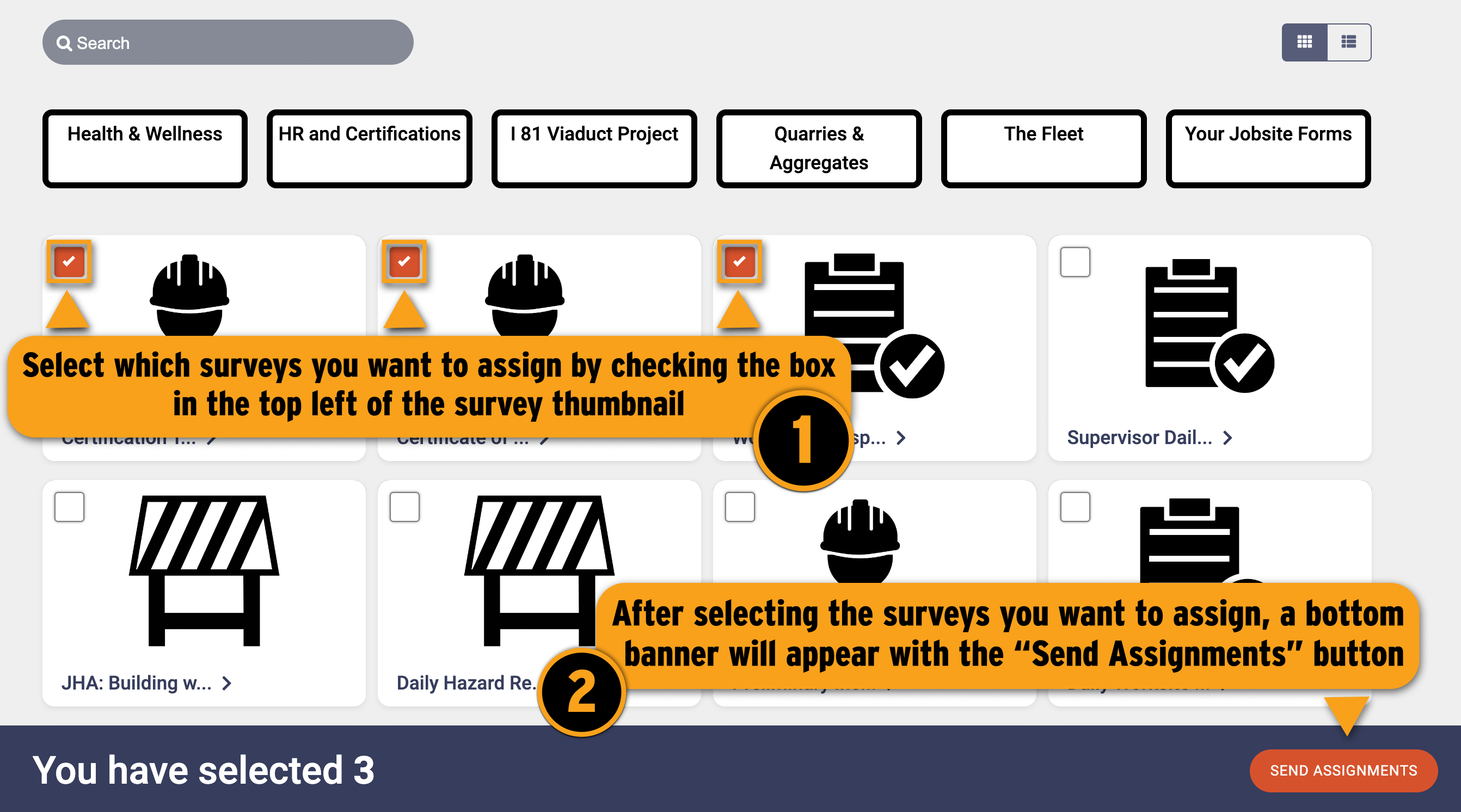 Assigning Surveys 3