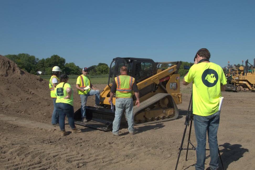 Man providing a training to new workers